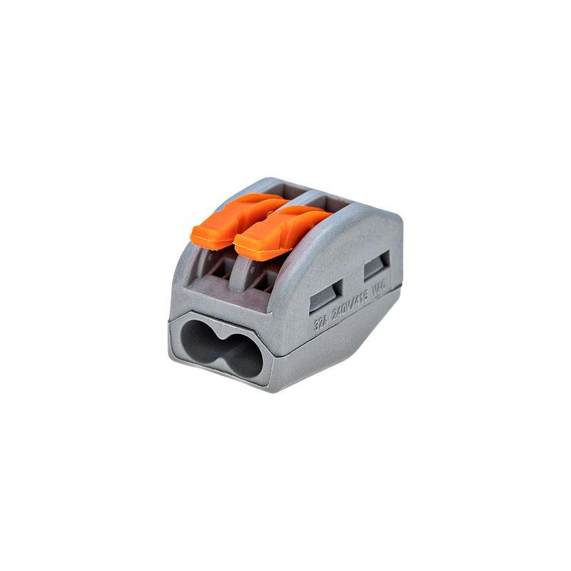 Клемма соединительная многоразовая 2-х проводная 0.08-4кв.мм сер. (блист.5шт) Rexant 06-0200-A5