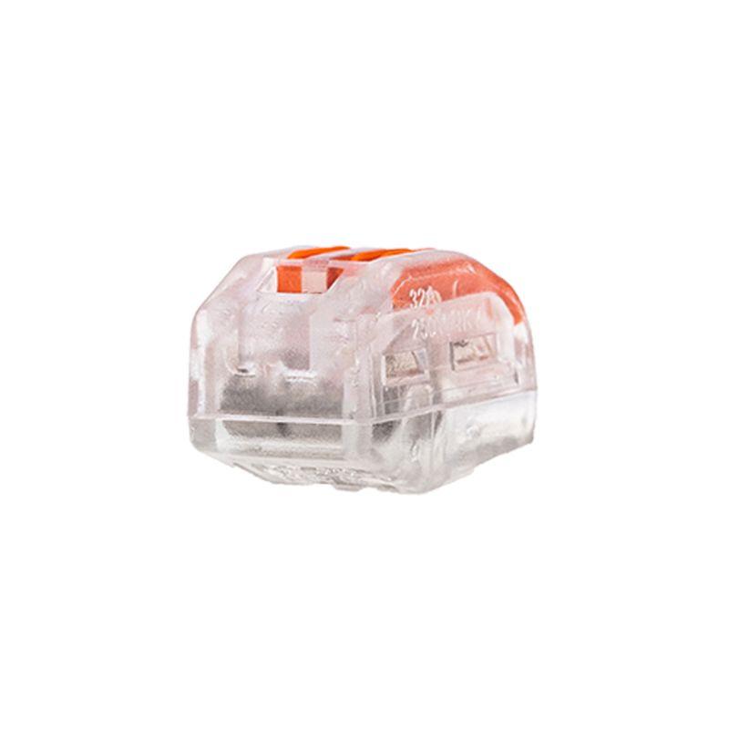 Клемма соединительная многоразовая 2-х проводная 0.08-4кв.мм прозр. (блист.10шт) Rexant 06-0203-B10