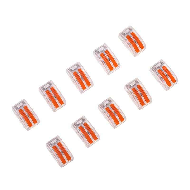 Клемма соединительная многоразовая 2-х проводная 0.08-4кв.мм прозр. (блист.10шт) Rexant 06-0203-B10