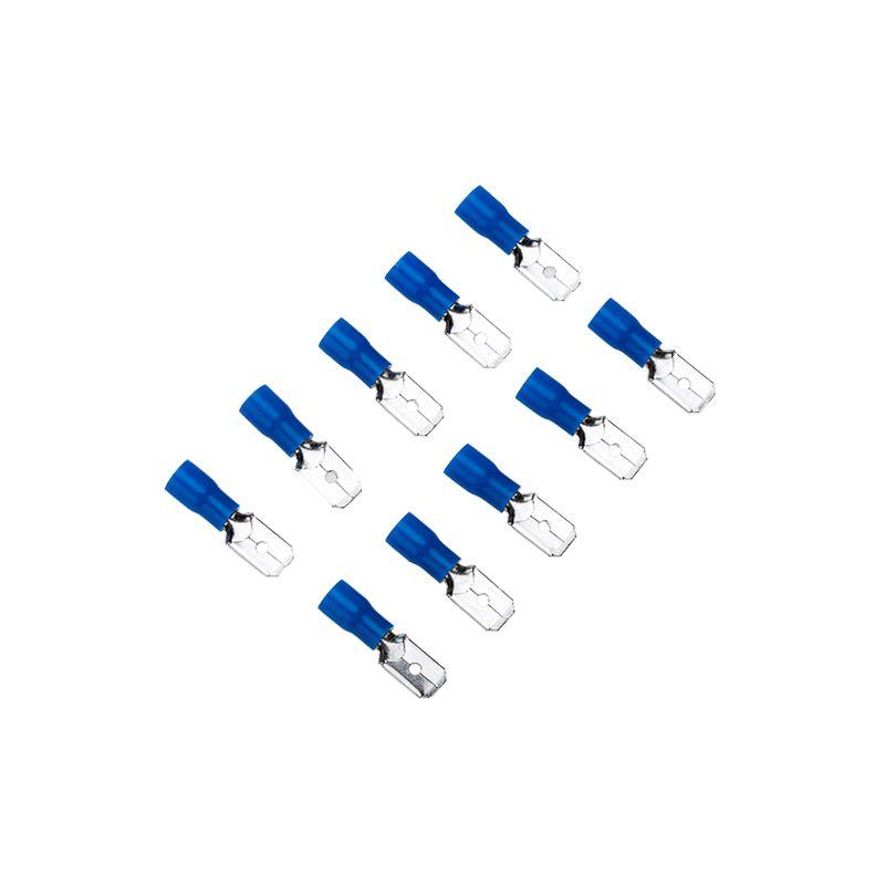 Клемма плоская изолированная (штекер-6.3мм) 1.5-2.5кв.мм (РПи-п 2.5-(6.3) / (MDD2-250) син. (блист.10шт) Rexant 06-0384-A