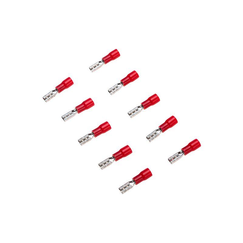 Клемма плоская изолированная (гнездо-3.8мм) 0.5-1.5кв.мм (РПи-м 1.5-(2.8) / РПИм 1.25-250 / FDD1.25-110(5)) (блист.10шт) Rexant 06-0385-A