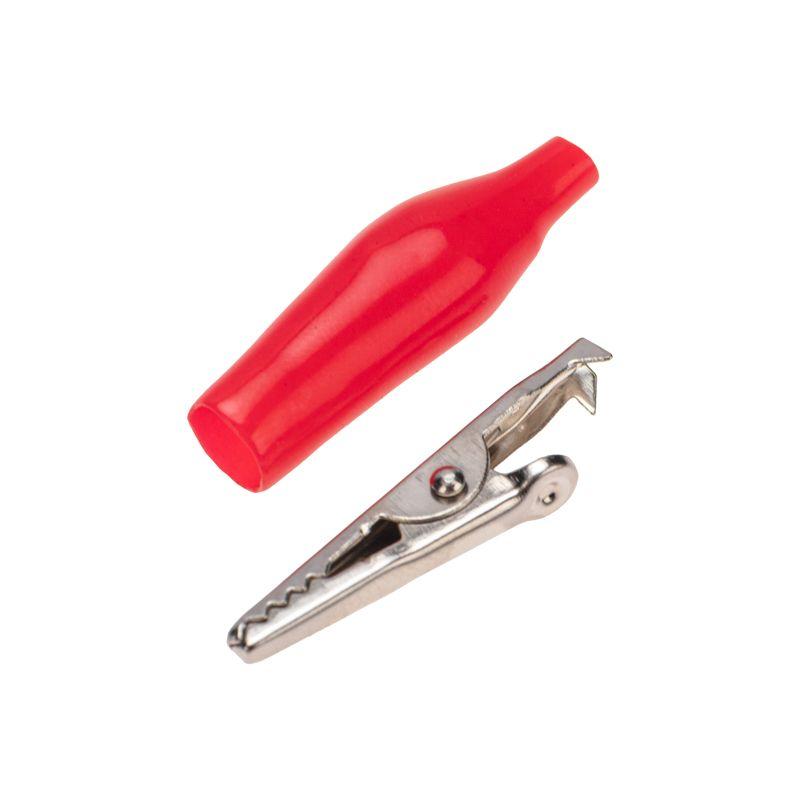 Зажим "крокодил" 5А 46мм в изоляторе (уп.200шт) Rexant 16-0002