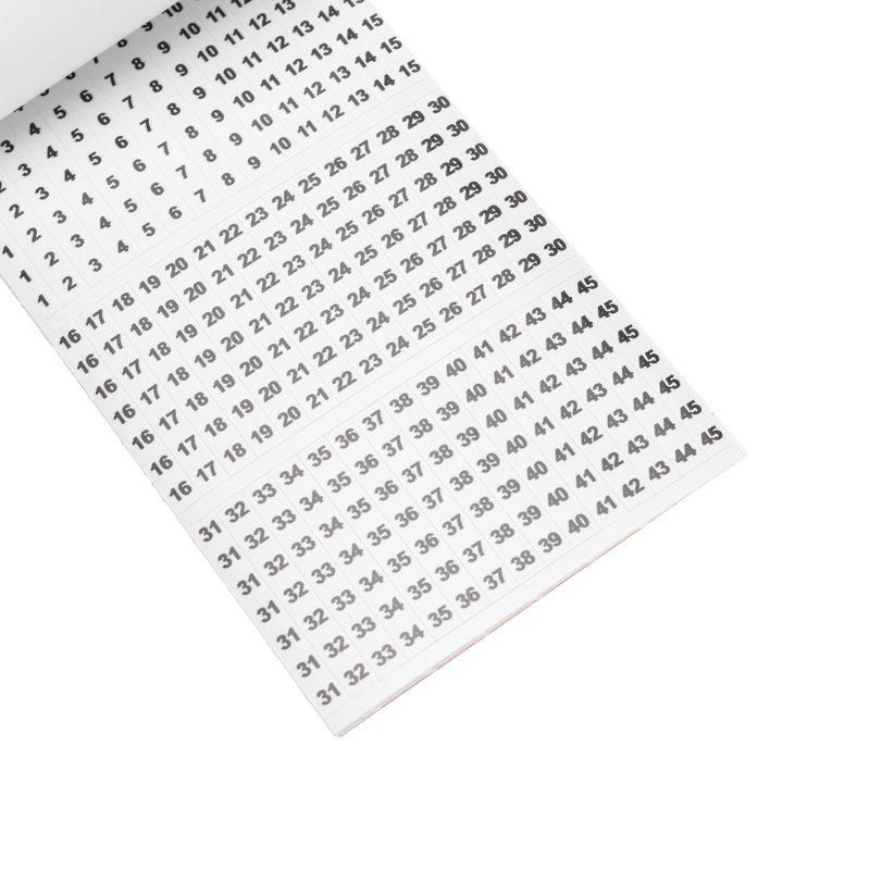 Маркер самоклеющийся от 1 до 45 (10 страниц) Rexant 07-6203