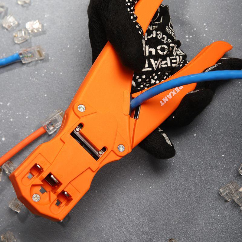 Кримпер для обжима пластиковый 8P8C/6P6C/4P4C (ht-468S) Rexant 12-3443