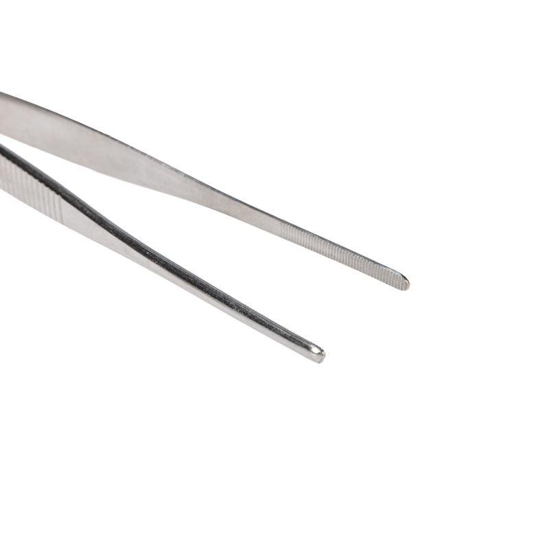 Пинцет прямой рифленый 200мм (блист.) Rexant 12-0368