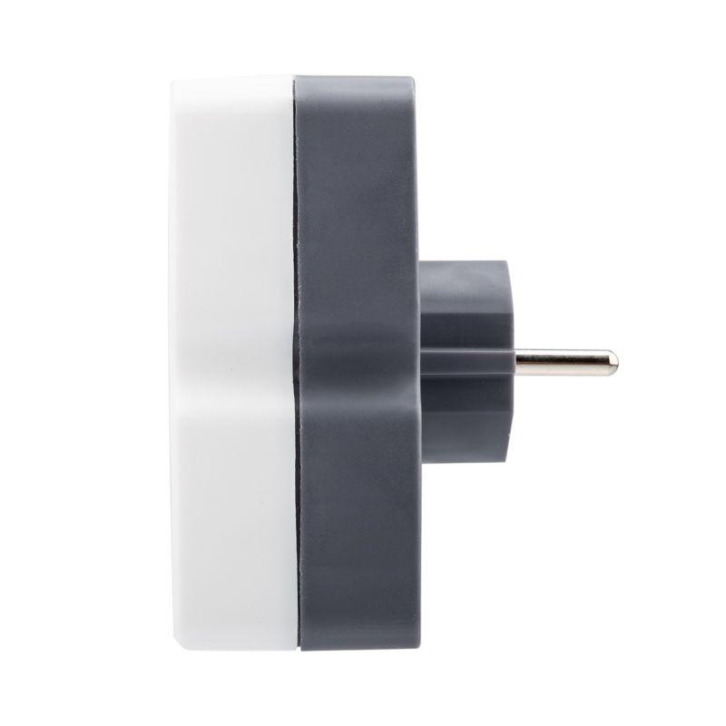 Четверник электрический 16А с заземл. бел. Rexant 11-1073