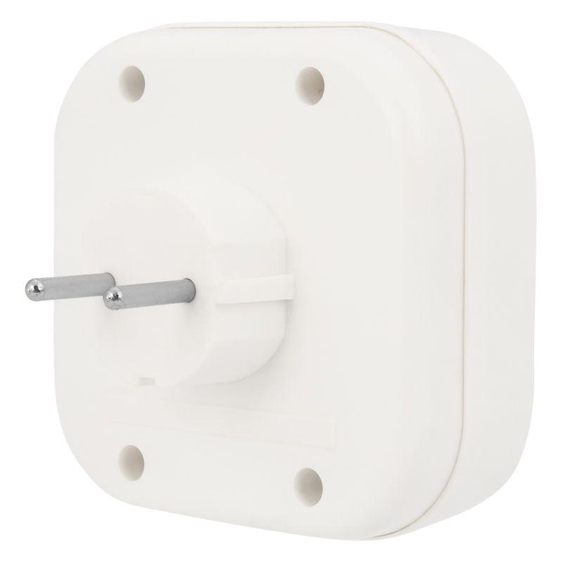 Четверник электрический 6-10А без заземл. бел. Rexant 11-1072