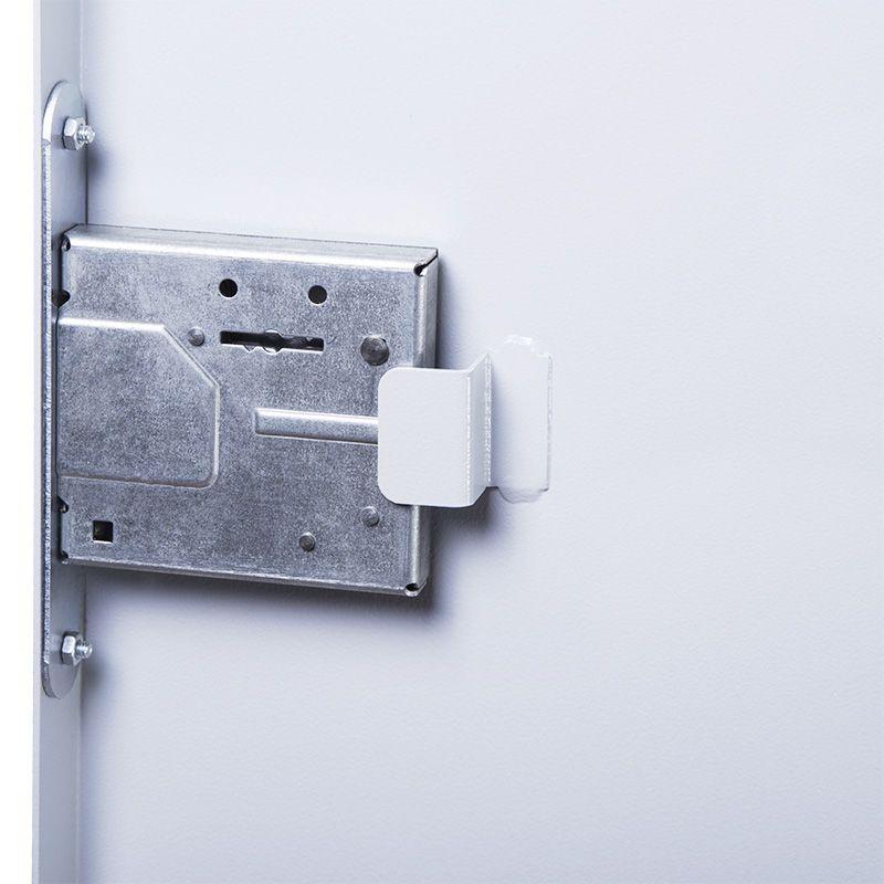 Шкаф настенный 19дюйм "Антивандальный" распашной 8U 600х400х450мм (ШхГхВ) RAL7035 Rexant 04-2252