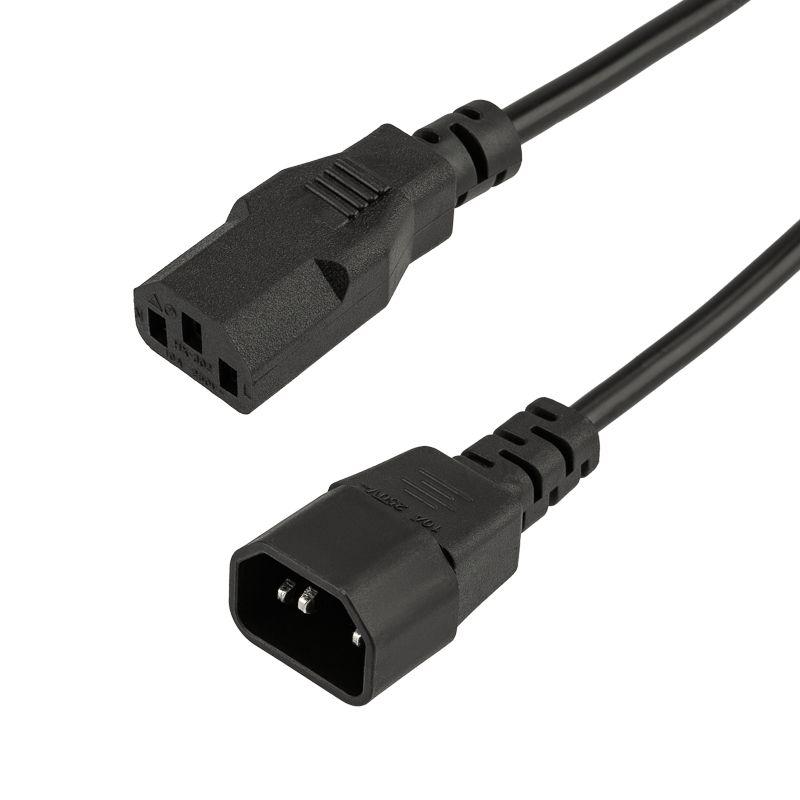 Шнур сетевой гнездовой разъем C13-штыревой разъем C14 1.5 м Rexant 11-1161