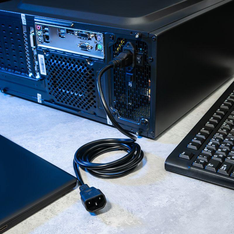 Шнур сетевой гнездовой разъем C13-штыревой разъем C14 1.5 м Rexant 11-1161