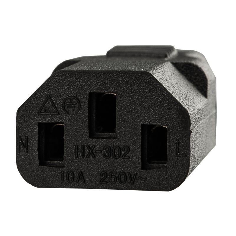 Шнур сетевой гнездовой разъем C13-штыревой разъем C14 1.5 м Rexant 11-1161