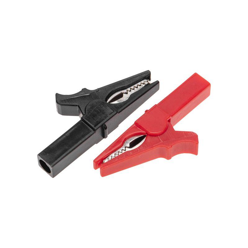 Зажим "крокодил" 15А 53мм гнездо banana для тестера (уп.2шт) Rexant 16-0033