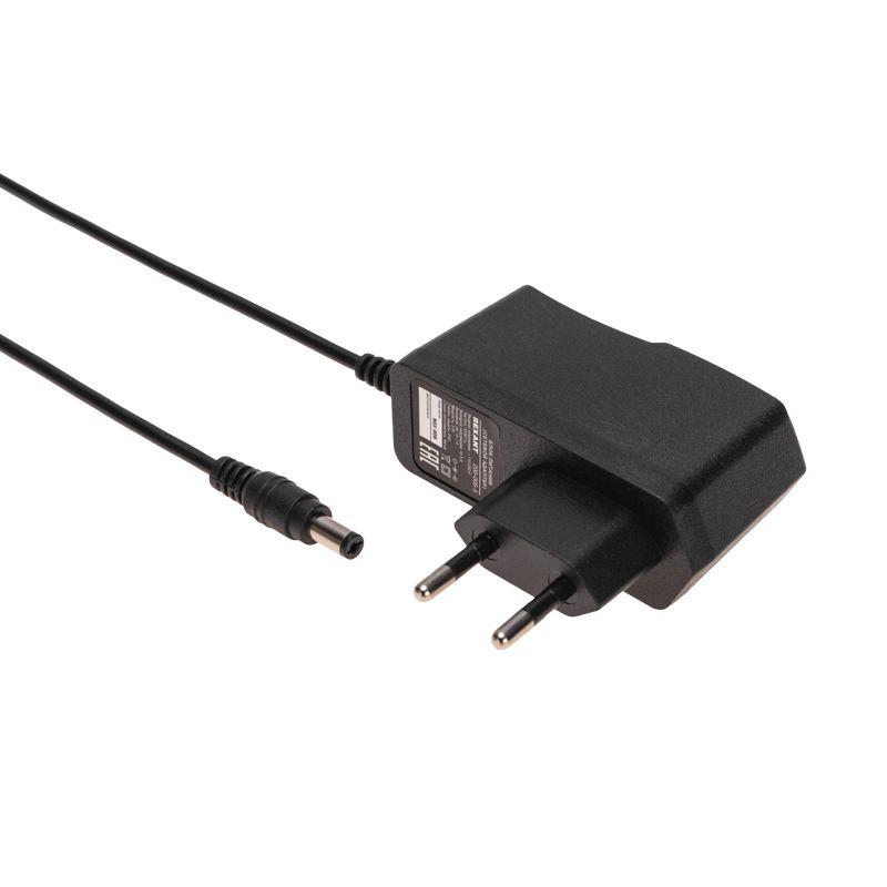 Источник питания 110-220В AC/12В DC 0.5А 5Вт с DC разъемом подключения 5.5х2.1 без влагозащ. IP23 Rexant 200-005-3