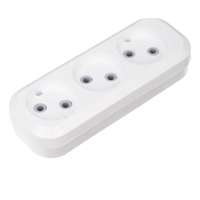 Колодка 3 гнезда без заземл. Rexant 11-8703