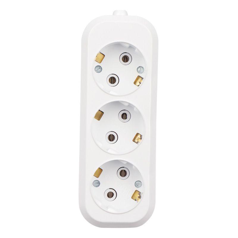 Колодка 3 гнезда с заземл. Rexant 11-8704