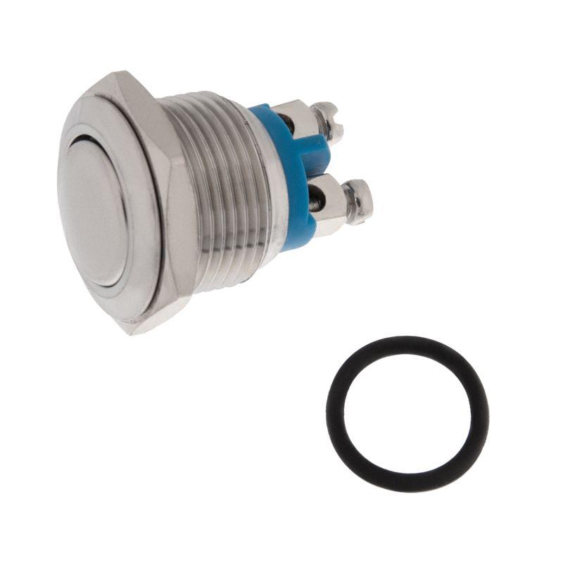 Кнопка антивандальная d16 без фикс. (2c винт) (ON)-OFF сфера (A16-A2) блист. Rexant 06-0347-A