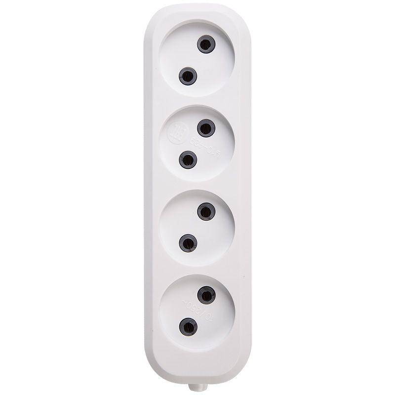 Колодка 4 гнезда без заземл. Rexant 11-8715