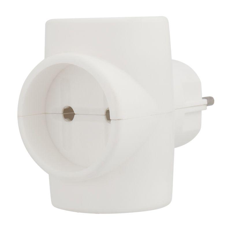 Евротройник электрический без заземл. 220В 6A-10A (инд. упак.) Rexant 11-1068