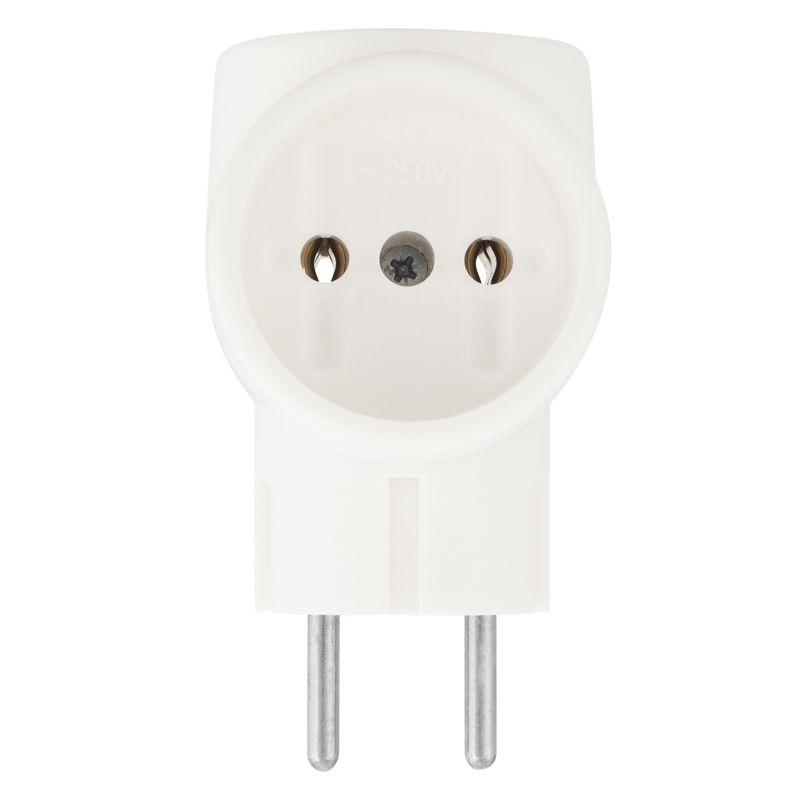 Евротройник электрический без заземл. 220В 6A-10A (инд. упак.) Rexant 11-1068