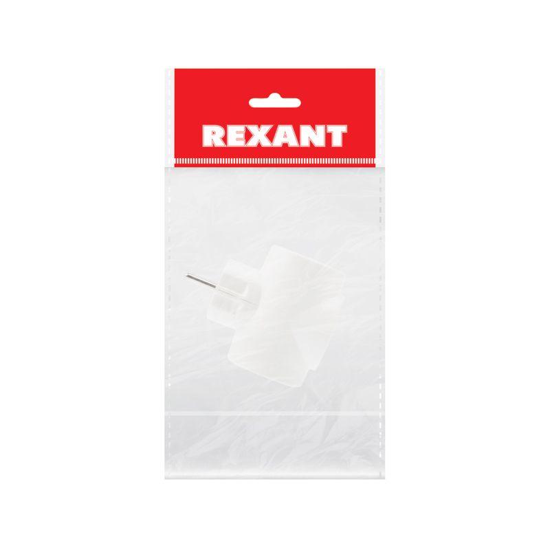 Евротройник электрический без заземл. 220В 6A-10A (инд. упак.) Rexant 11-1068