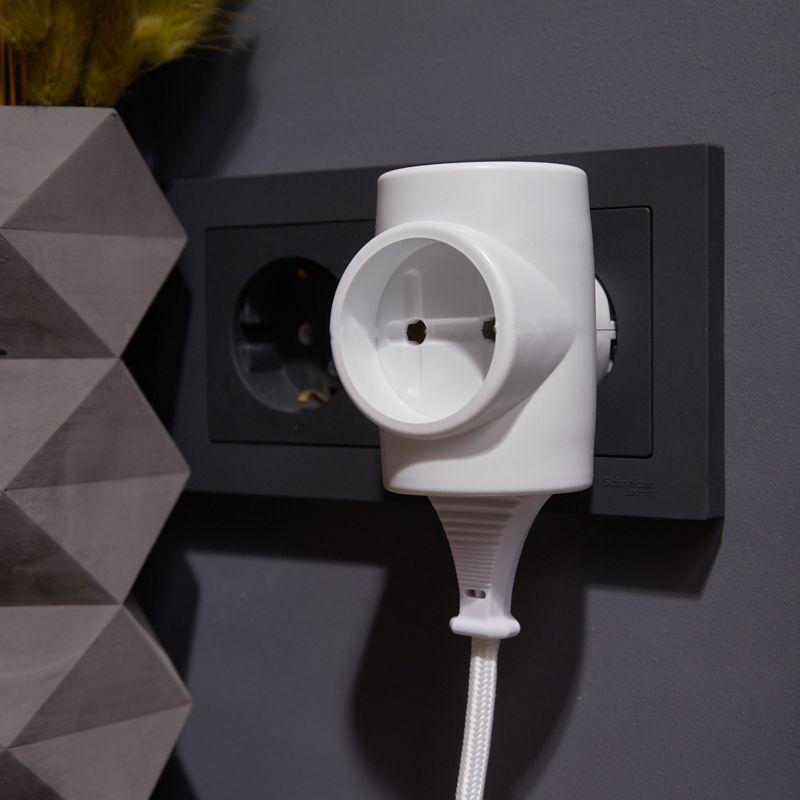 Евротройник электрический без заземл. 220В 6A-10A (инд. упак.) Rexant 11-1068