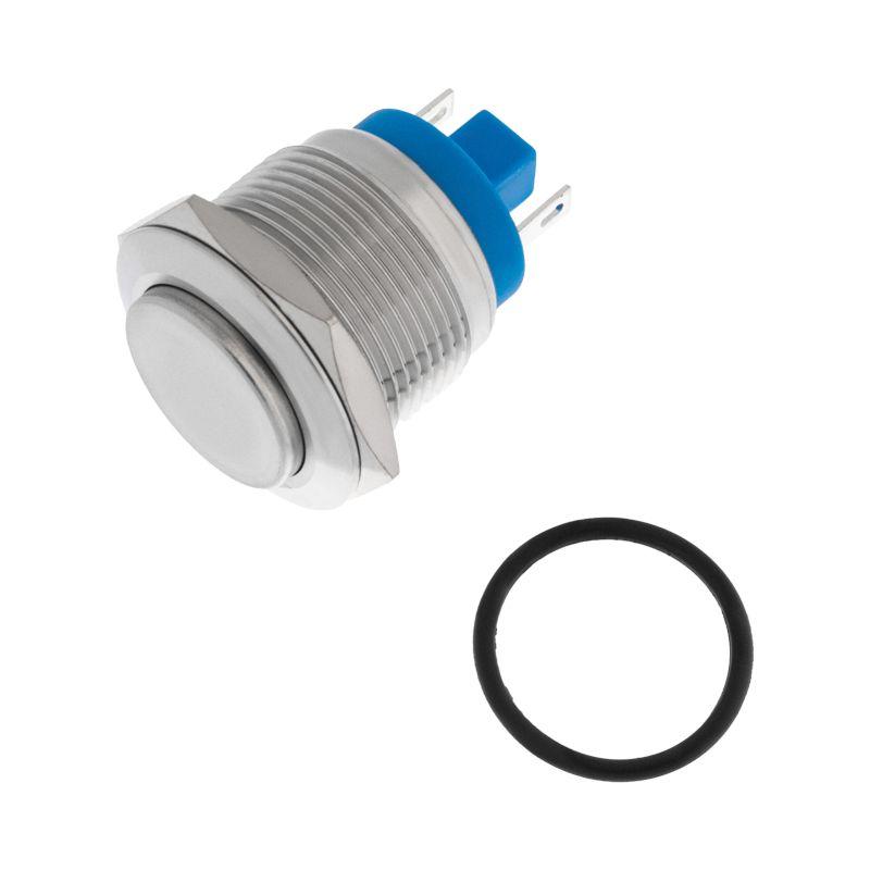 Кнопка антивандальная d19 без фикс. (2с) (ON)-OFF выпуклая (PBS-28В-4) блист. Rexant 06-0358-B