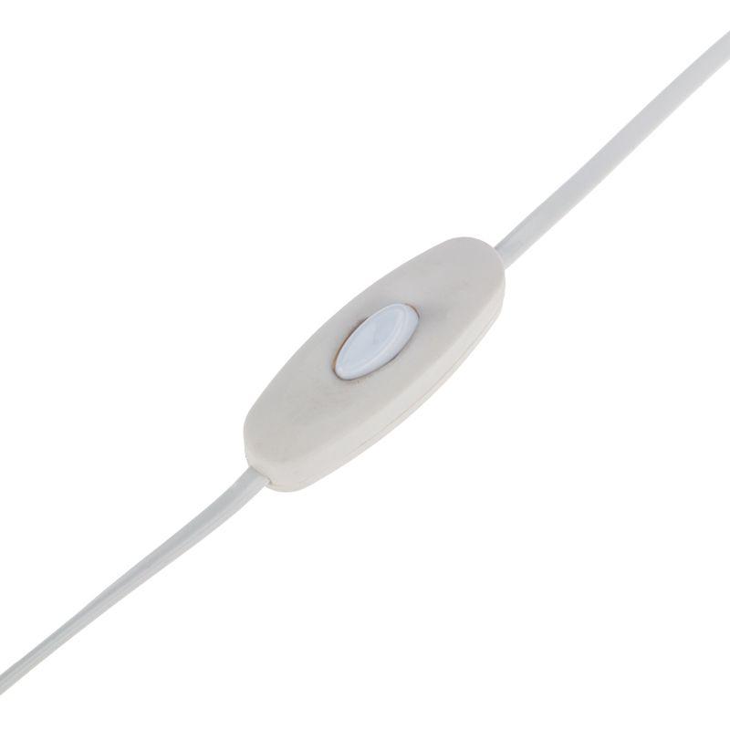 Шнур сетевой 1.8м с выключателем без розетки бел. блист. Rexant 06-3251