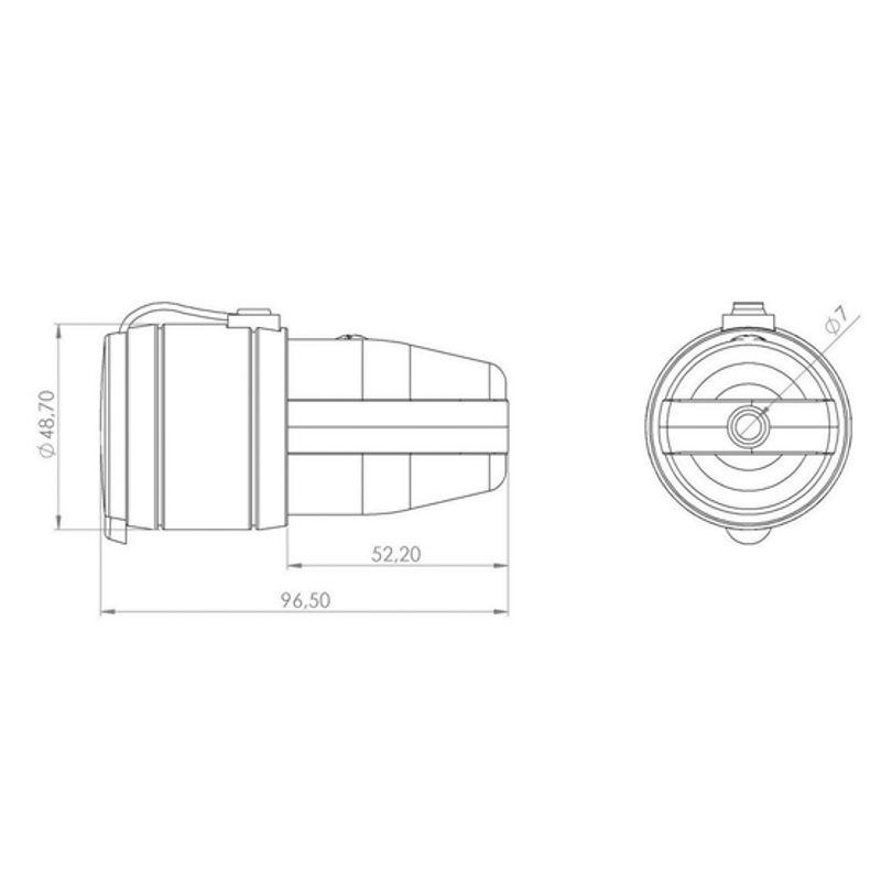 Шнур сетевой Евро 0.75кв.мм 3м (PE) (с заземлением) Rexant 11-1122