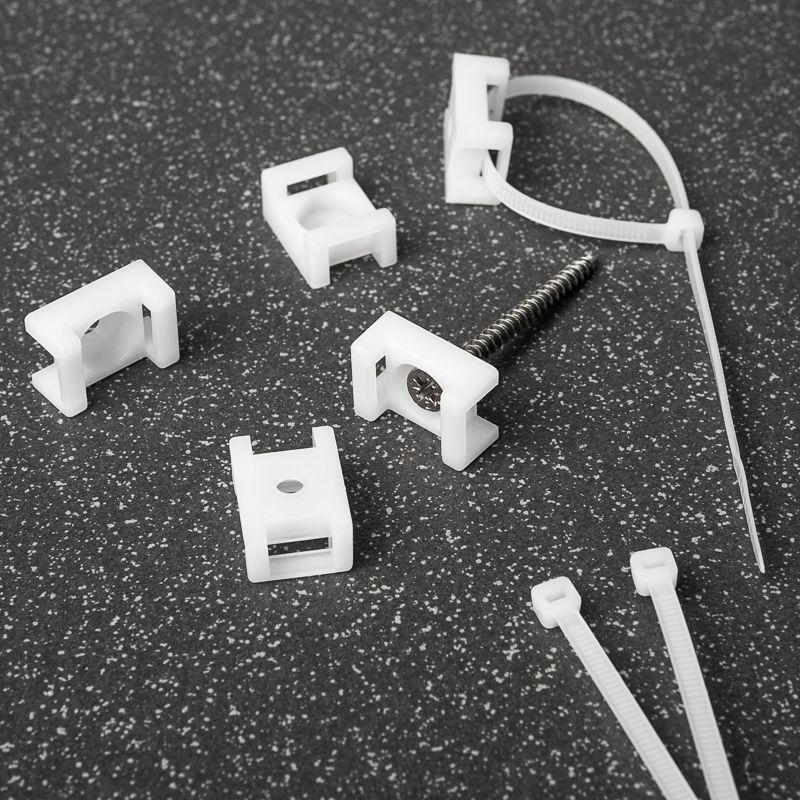 Площадка для крепления стяжки 22х16мм бел. (уп.10шт) Rexant 07-2102-10