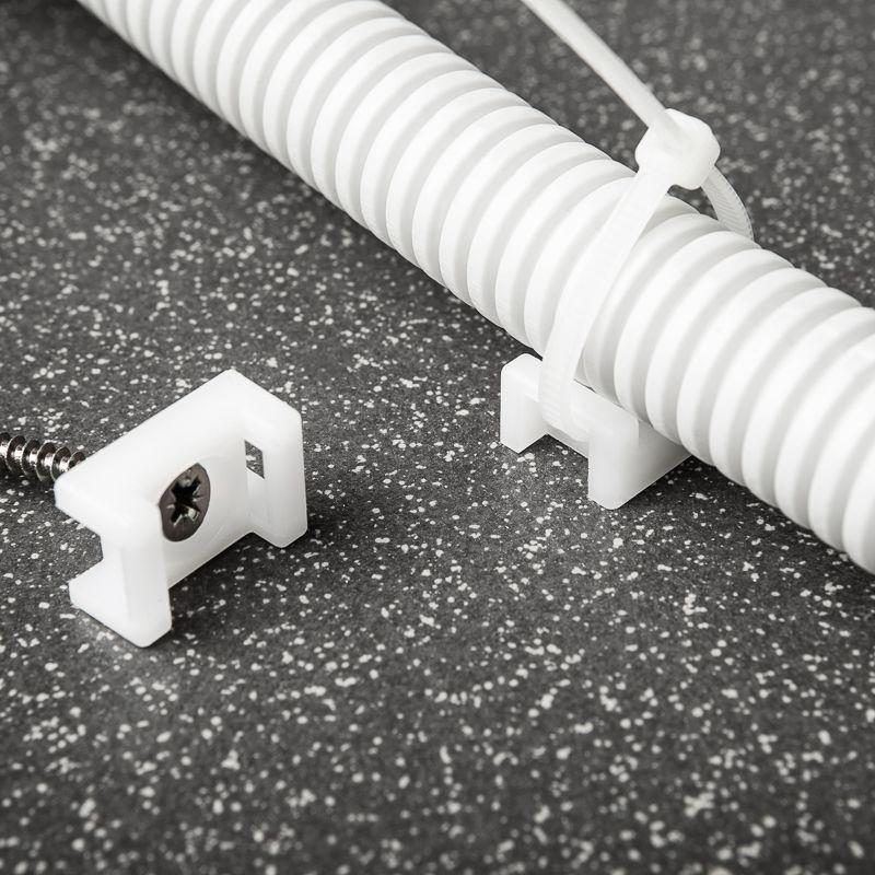 Площадка для крепления стяжки 22х16мм бел. (уп.10шт) Rexant 07-2102-10