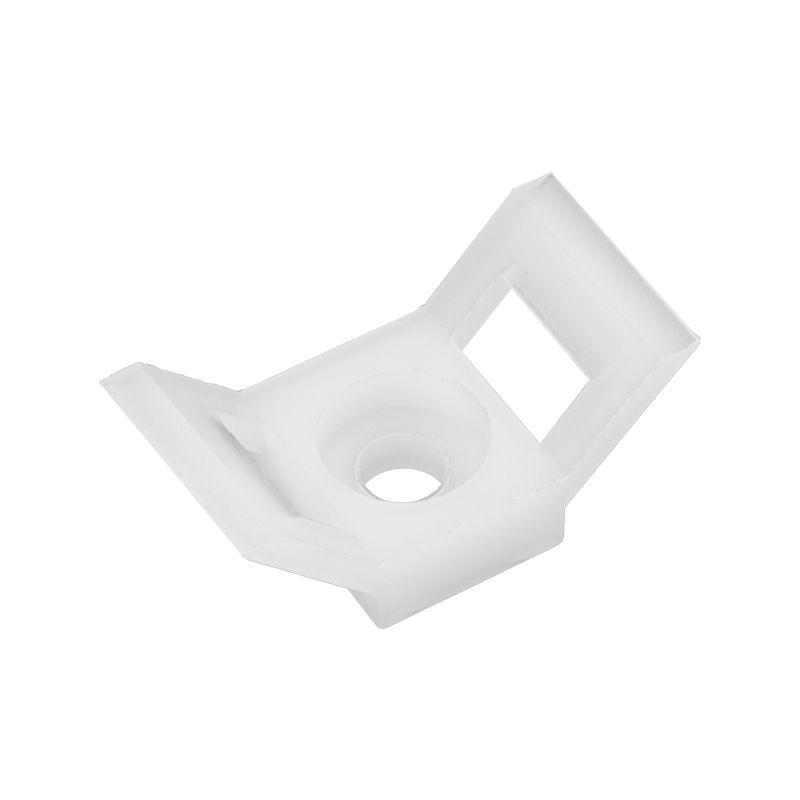 Площадка для крепления стяжки 29х15мм (ПС-4) бел. (уп.100шт) Rexant 07-2104