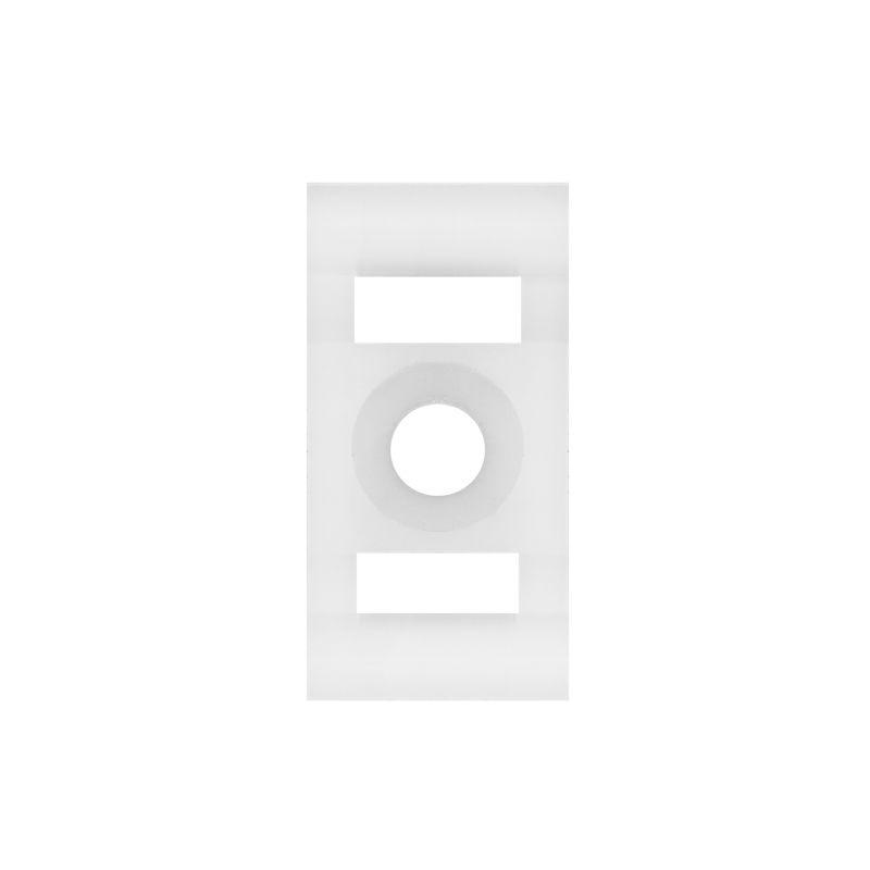 Площадка для крепления стяжки 29х15мм (ПС-4) бел. (уп.100шт) Rexant 07-2104