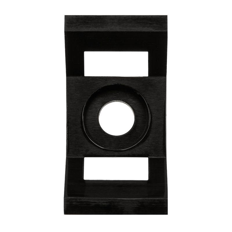 Площадка для крепления стяжки 29х15мм (ПС-4) черн. (уп.100шт) Rexant 07-2105