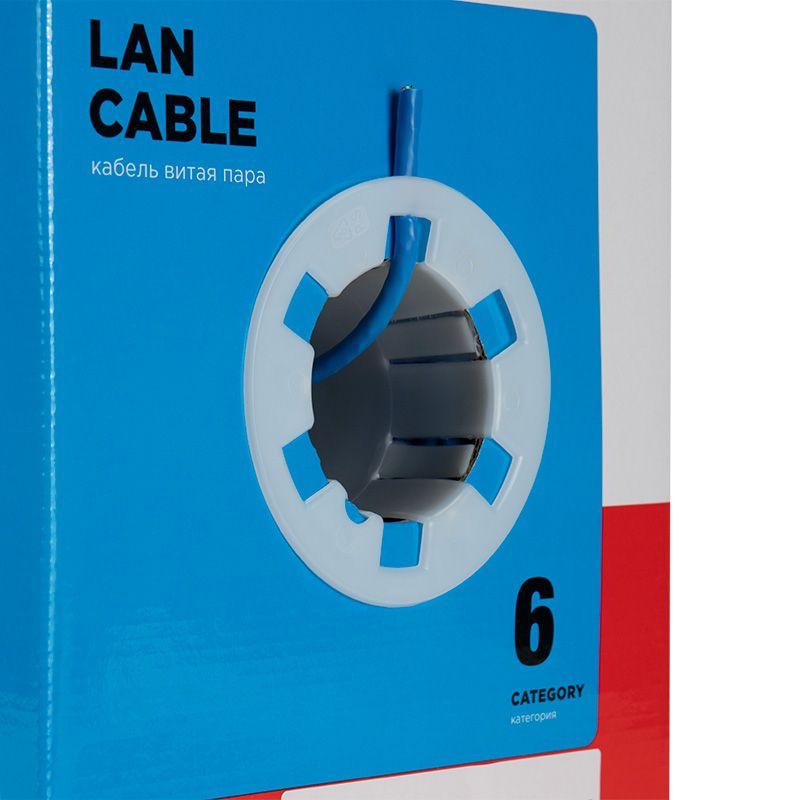 Кабель UTP 4х2х23AWG кат.6 медь бухта (м) Rexant 01-0047