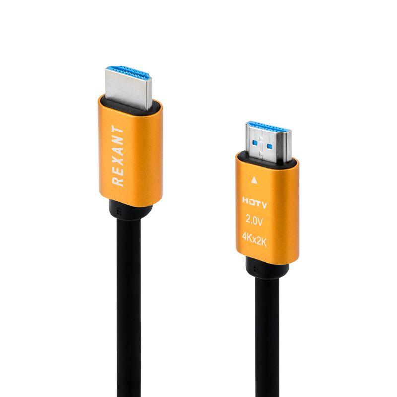Кабель HDMI-HDMI 2.0, GOLD, длина 1.5 м (etm17-6103)