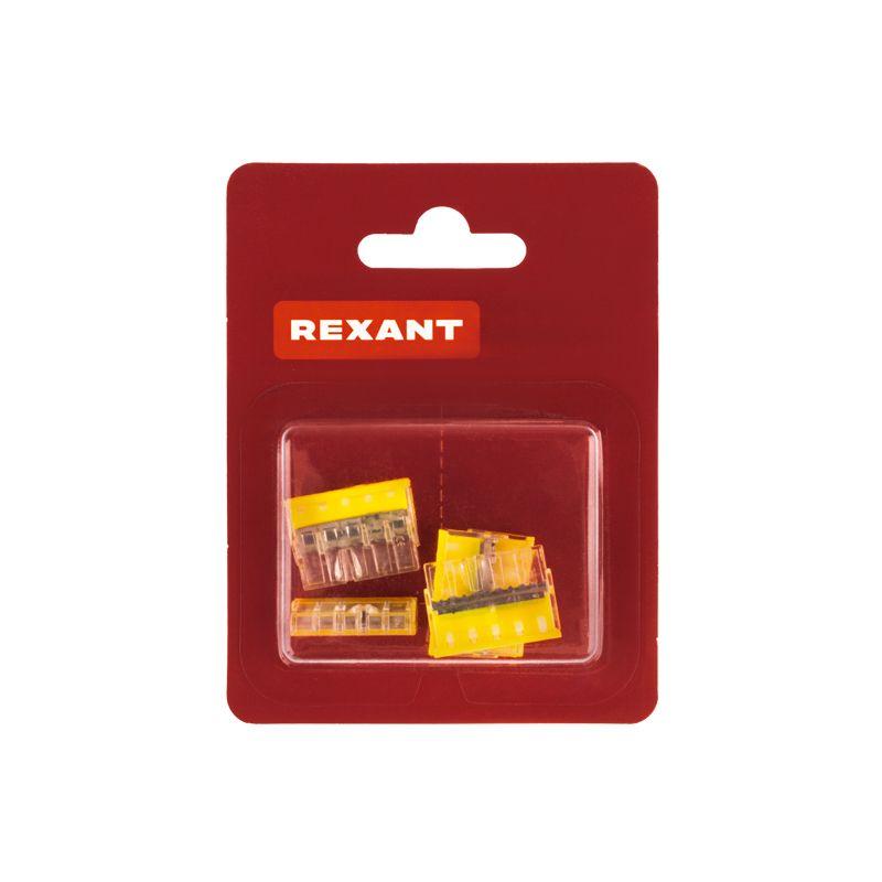 Экспресс-клемма строительно-монтажная СМК 2273-245 5-проводная 0.5-2.5кв.мм с пастой (блист.6шт) Rexant 07-3219-6