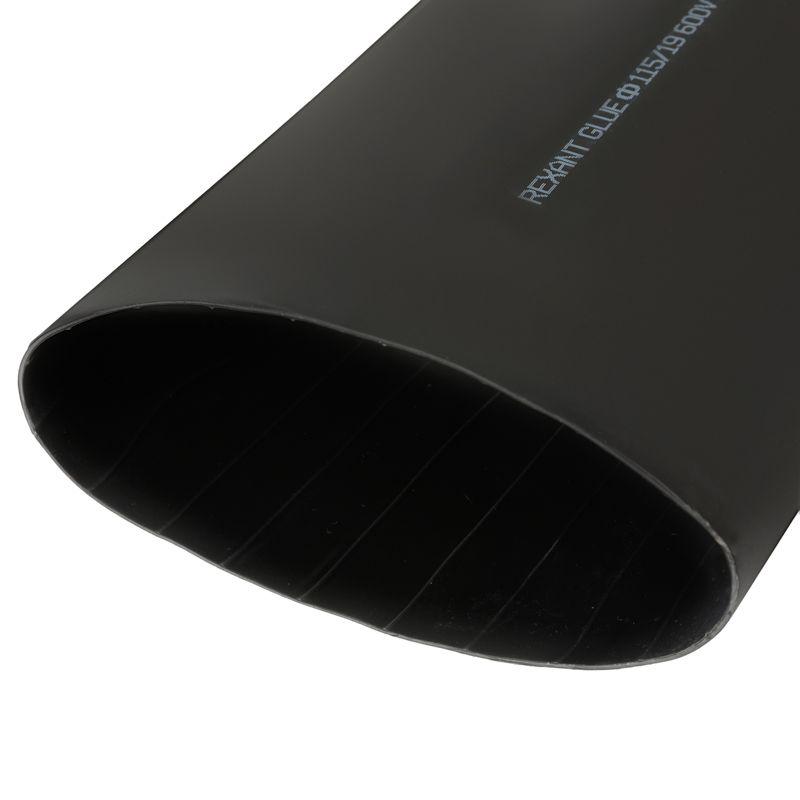 Термоусаживаемая трубка клеевая 115,0 19,0 мм, (6-1) черная, упаковка 1 м (etm23-0115)