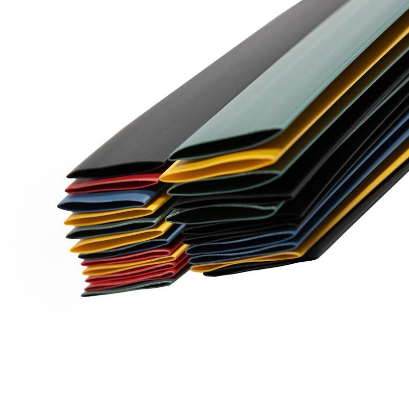 Термоусаживаемые трубки 20,0 10,0 мм, набор пять цветов, упаковка 25 шт. по 1 м (etm29-0170)