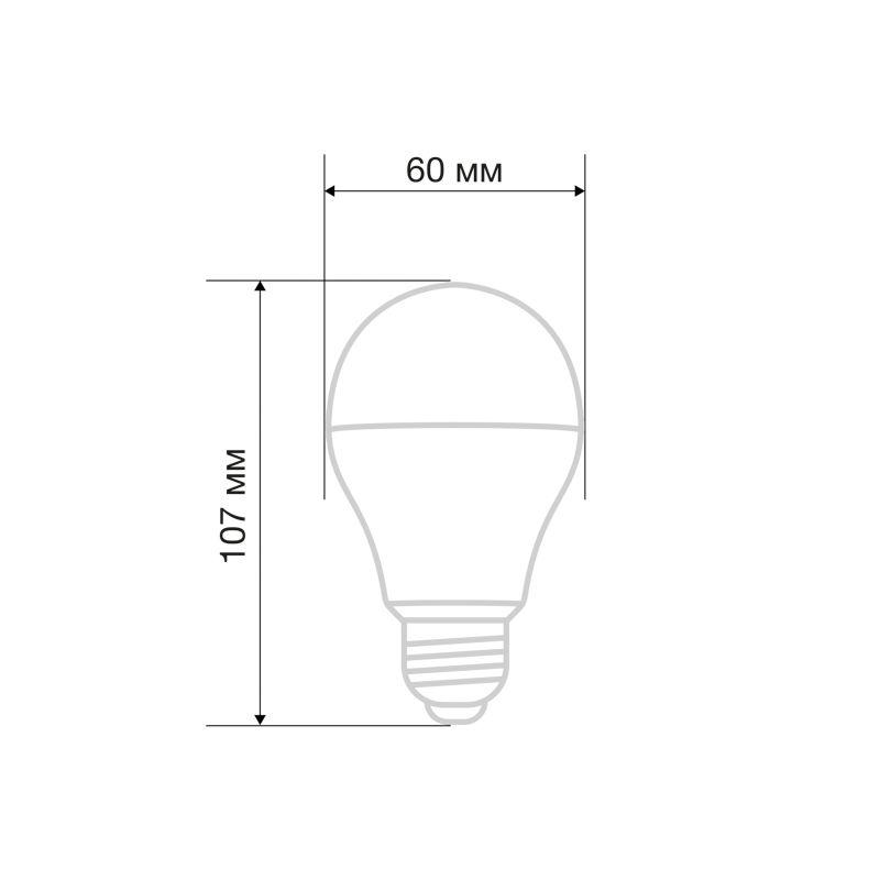 Лампа светодиодная 9.5Вт A60 грушевидная 4000К нейтр. бел. E27 903лм Rexant 604-002