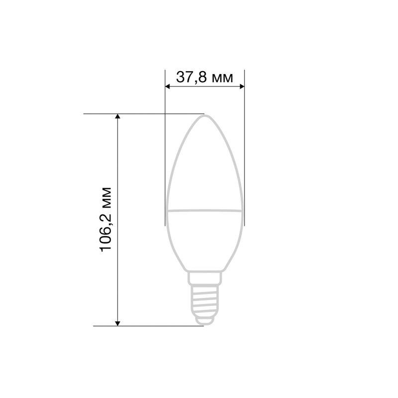 Лампа светодиодная 11.5Вт CN свеча 4000К нейтр. бел. E14 1093лм Rexant 604-028