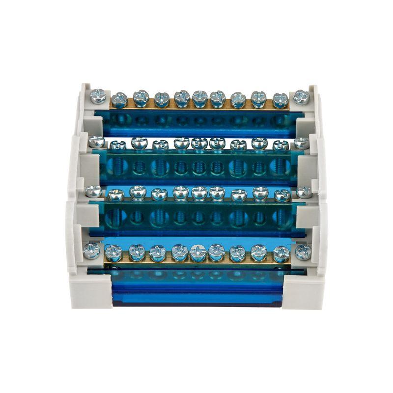 Шина на DIN-рейку в корпусе (кросс-модуль) 4х11