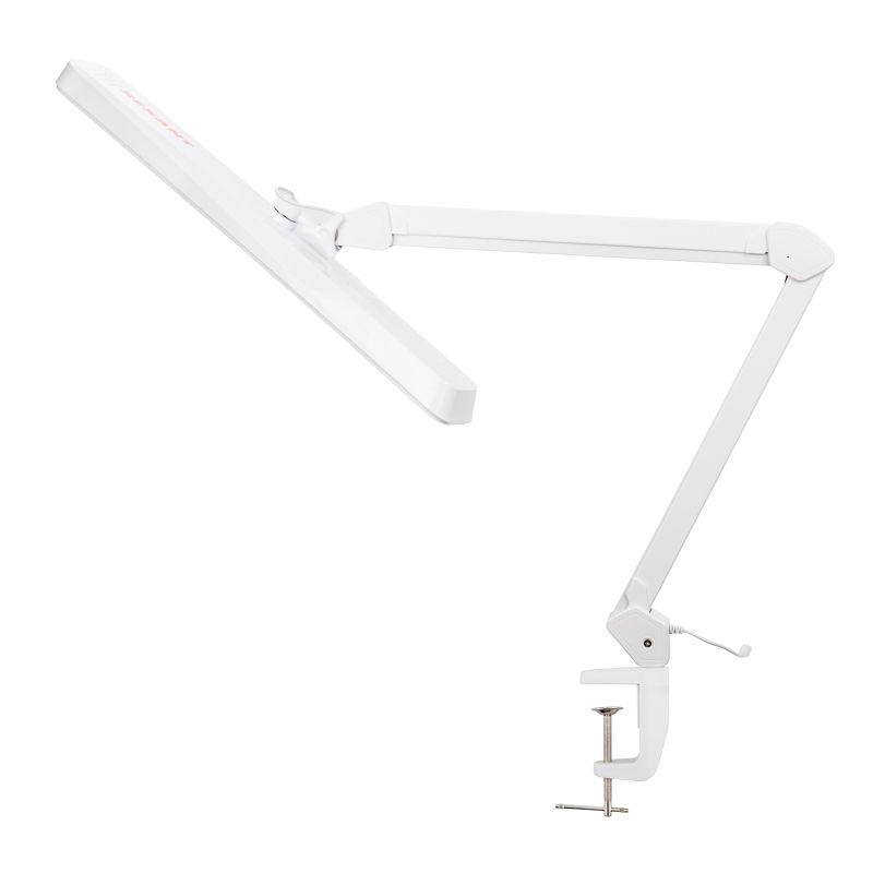 Настольная бестен лампа на струбцине, 324 SMD LED диммер белая