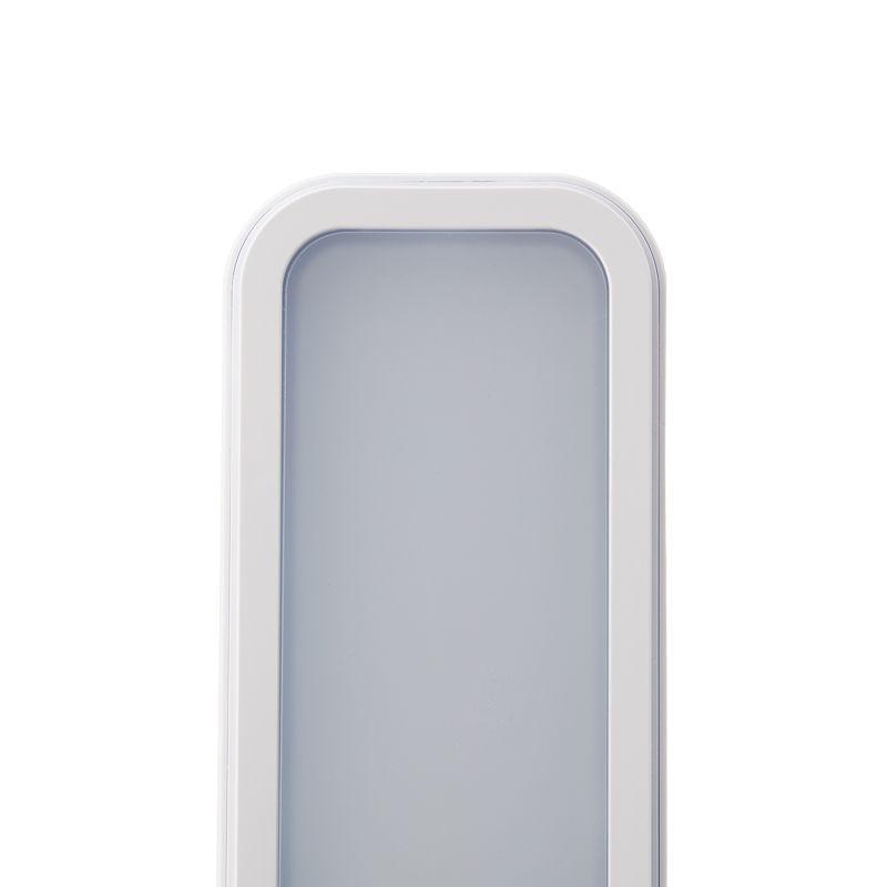 Настольная бестен лампа на струбцине, 324 SMD LED диммер белая