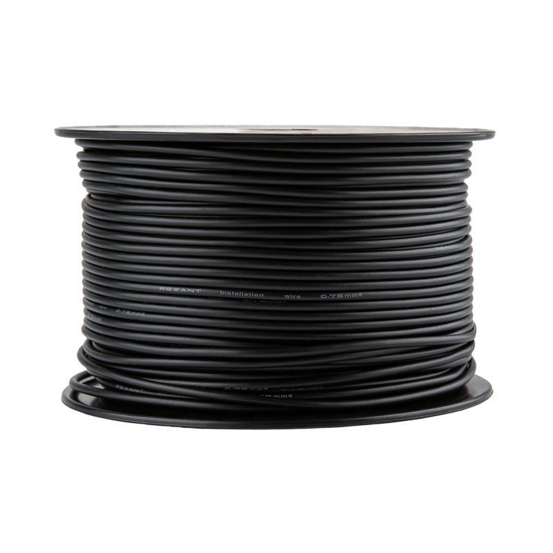 Провод ПГВА 0.75 Ч бухта (м) Rexant 01-6506