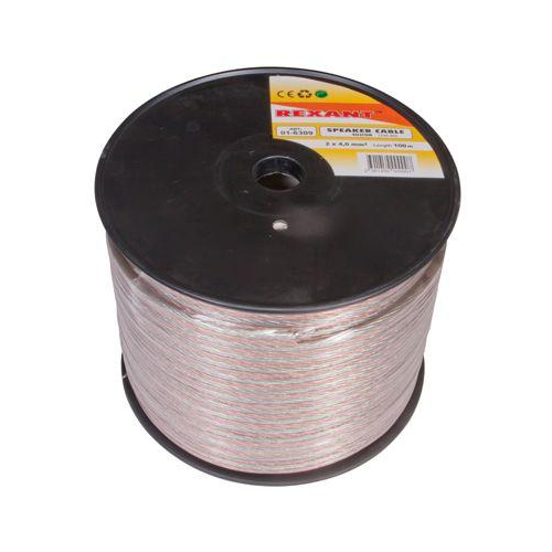 Кабель Stereo 2х4.0 SILICON 100м (м) Rexant 01-6309