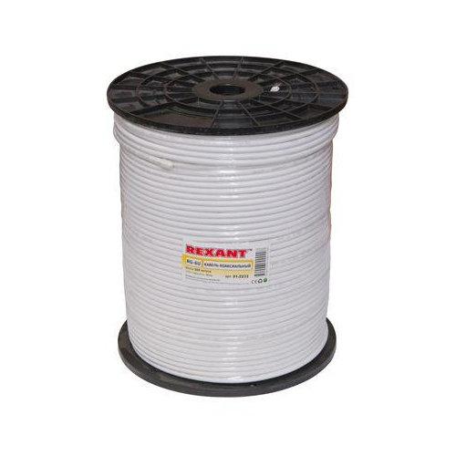 Кабель RG-6U+CU 6х(75Ом) Б 305м (м) Rexant 01-2233