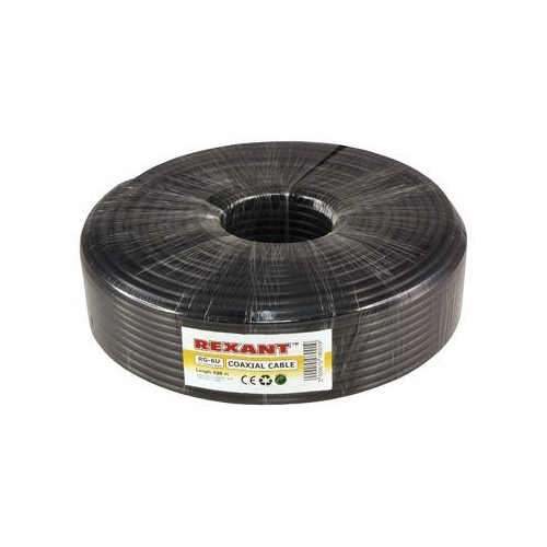 Кабель RG 6U+CU 48х0.12 (75 Ом) наружн. 100м (м) Rexant 01-2222