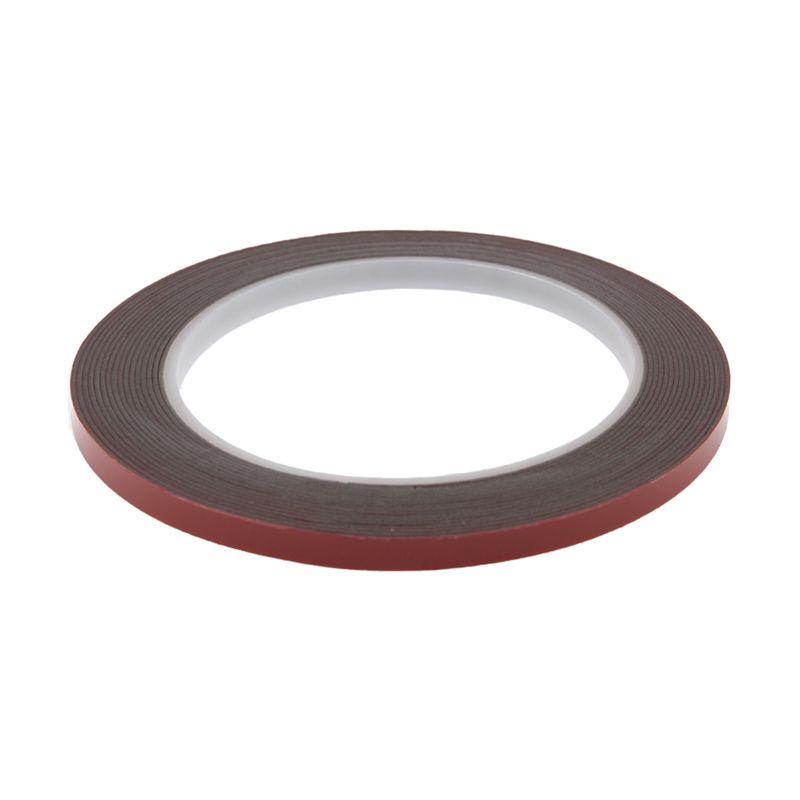 Скотч двустор. 6ммх5м красн. на серой основе Rexant 09-6006