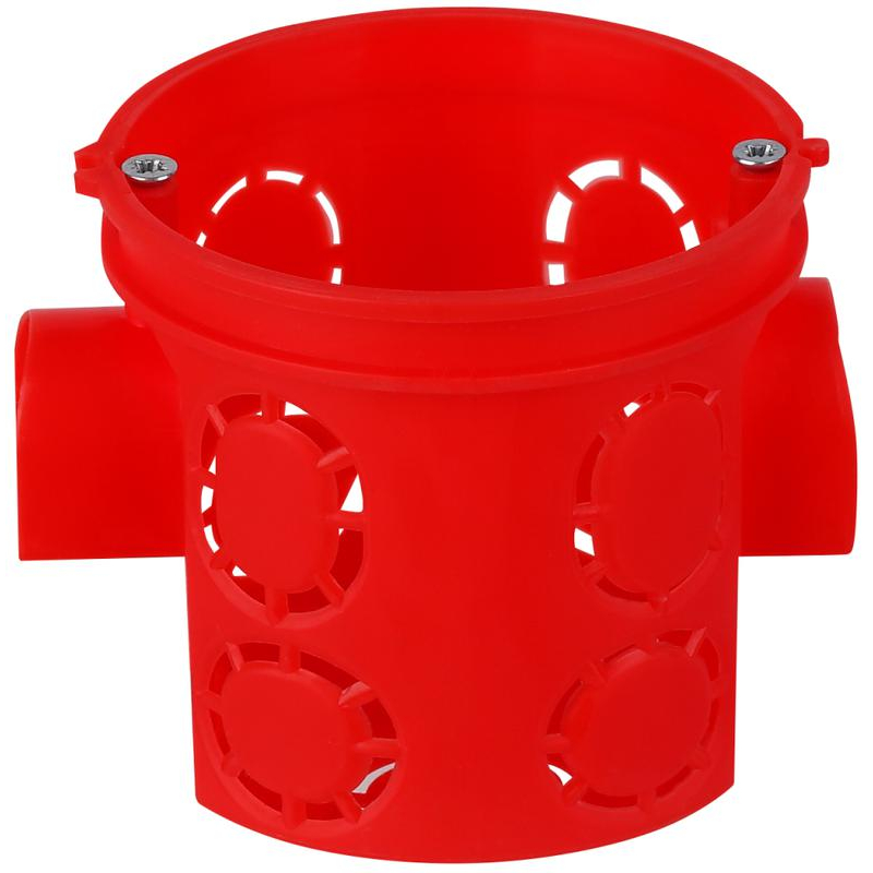 Коробка установочная СП 60х62 блочная углубл. с саморезами IP30 красн. Ruvinil 10190С