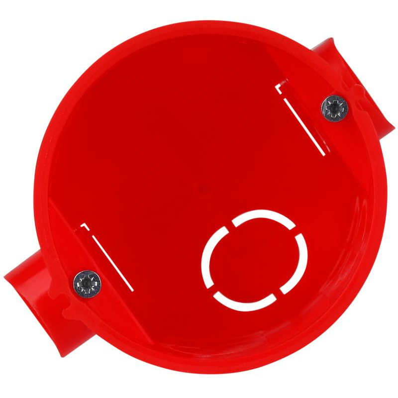 Коробка установочная СП 60х62 блочная углубл. с саморезами IP30 красн. Ruvinil 10190С